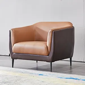 Set di mobili soggiorno divani in pelle confortevole