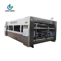 Nouvelle ligne de production entièrement automatique pour la fabrication de boîtes en carton ondulé, avec impression numérique, découpe rotative, rainurage et pliage-colleuse