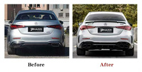 Nuevo Parachoques de Material PP al por Mayor con Puntas de Escape para Mercedes Clase C W206 2022-2024, Estilo C63 AMG, de Atornillar