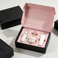 Boîtes d'emballage cosmétiques holographiques personnalisées, pliables, pour produits de beauté et soins de la peau, boîtes d'expédition en carton ondulé