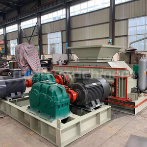 Rock Stone Kies Crushed Doppel walzen brecher Maschine Zwei-Rollen-Brecher Sand herstellungs maschine mit Fabrik preis - Product Image 1