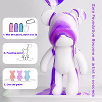 OSBANG Haute-Saturation 3 Couleurs 60ml Fluide Zero-Base Bear Paint Set Forte Couverture Colorants Acryliques Produit