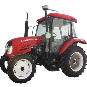 CE 4x4 100HP wheel farm tractor Diesel Engine tractors traktor new design 24HP-100 HP compact tractor for sale