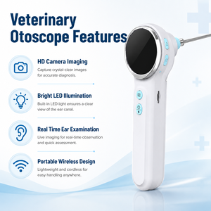 Outil numérique d'examen des oreilles des animaux de compagnie avec imagerie en temps réel pour les cliniques vétérinaires, otoscope vétérinaire numérique - Product Image 5