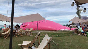 Canard géant gonflable en caoutchouc jaune, équipement de jeu d'amusement, canard jaune fixe à l'eau, personnage de dessin animé pour promotion - Product Image 5