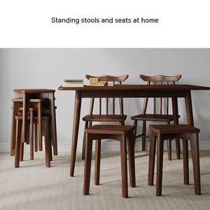 Chaises de bar empilables <span class=keywords><strong>en</strong></span> <span class=keywords><strong>bois</strong></span> massif BILIDO, durables, avec assise carrée, pour l'école, l'hôtel, l'appartement - Product Image 5