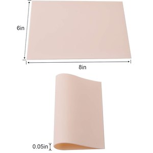 Piel Sintética de Silicona para Práctica de <span class=keywords><strong>Tatuajes</strong></span>, Doble Cara, Temporal, para Microblading de Cejas, para Principiantes, 6x8 Pulgadas, 1.2mm de Grosor - Product Image 6