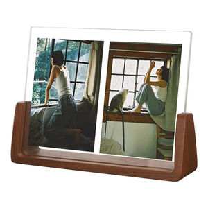 Manufacturer Custom Wholesale <b>Table</b> <b>Walnut</b> Picture Frame U-Shaped Creative Acrylic Photo Frame - Product Image 1
