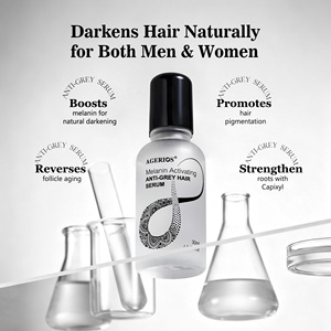 Suero <span class=keywords><strong>Natural</strong></span> para Revertir el <span class=keywords><strong>Cabello</strong></span> <span class=keywords><strong>Gris</strong></span>, Tratamiento de <span class=keywords><strong>Cabello</strong></span> Blanco a Negro con Péptidos Biomiméticos, Sin Tintes y No Grasoso - Product Image 3