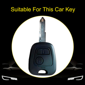 Housse de protection pour clé de voiture Innofit PUF2 en TPU pour <span class=keywords><strong>Peugeot</strong></span> 206 <span class=keywords><strong>208</strong></span> 307 308 Golden Latest Designs - Product Image 2