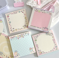 Onglets autocollants Kawaii Chiot sans adhésif, inscriptibles, marque-pages, bloc-notes, pour journal, papeterie DIY, notes autocollantes pour carnet