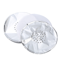 Charbon à chicha en gros, papier aluminium, accessoires pour fumer la chicha, 50 pièces/paquet, papier aluminium pour chicha avec trou pour chicha