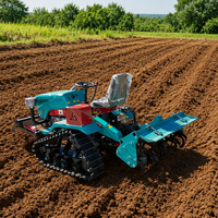 Motoculteur amphibie diesel 50 CV à chenilles, rotatif, avec pompe, 2x4/4x4, haute productivité - Vente chaude