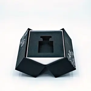 صندوق عطور قابل للفتح والطي مخصص مع تصميم فريد مطبوع حسب الطلب للتعبئة الإبداعية الفاخرة