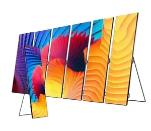 Movable 4k Led Display Screen 640X1920mm Indoor Led Poster Stand Events Advertising Product Show