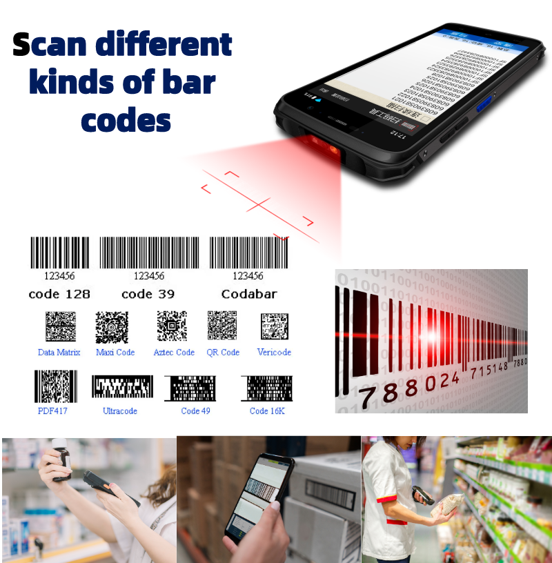 In Tiuch Bar Code YGF F20 Barcode Scanner with Touch Screen - 5.45 Inch PDA
