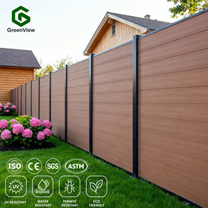 Panneaux de clôture <span class=keywords><strong>en</strong></span> composite <span class=keywords><strong>bois</strong></span>-plastique imperméables <span class=keywords><strong>en</strong></span> gros, planches <span class=keywords><strong>pour</strong></span> <span class=keywords><strong>jardin</strong></span>, matériau utilisé <span class=keywords><strong>en</strong></span> extérieur, clôture <span class=keywords><strong>en</strong></span> WPC <span class=keywords><strong>pour</strong></span> l'intimité - Product Image 1