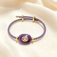 Bracelets tissés à la main en fil d'or style européen-américain, numéros 19, vente en gros, cordons colorés réglables, commerce transfrontalier