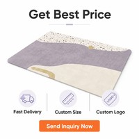 Ensemble de tapis 3D en crème de haute qualité, style moderne, pour canapé, table basse, chambre, bureau ou cuisine