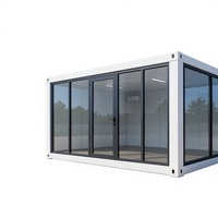 Nouvelle Villa Conteneur à Assemblage Rapide, Mur Rideau en Verre, Terrasse Double-Étage, Design Modulaire Finement Décoré, Plus de 5
