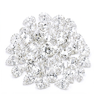 Diamant synthétique en vrac de qualité VS1, taille poire 50 points, cultivé en laboratoire, vente en gros - Product Image 1