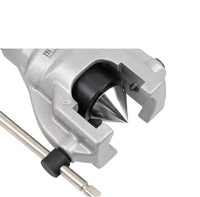 Expansor de tubo excéntrico con cabezal compensado de 45 grados, juego de herramientas de abocardado de cono de rodillo de gran tamaño para tubos de cobre
