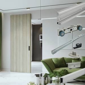 Porta scorrevole senza cingoli per Australia con porta scorrevole piano <span class=keywords><strong>guida</strong></span> invisibile Kit di sistema porta fantasma - Product Image 1