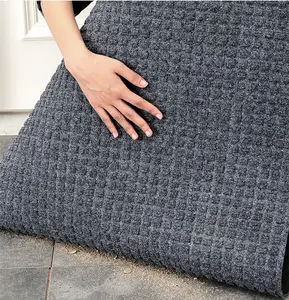 Welcome Pvc Mat PVC Anti Slip Waterproof Floor Mat Polyester Carpet Mat