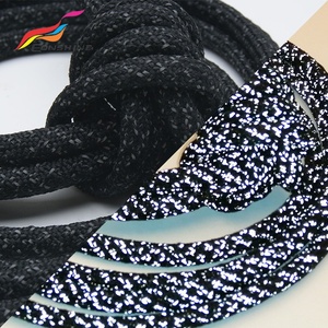 Mettre en évidence la sécurité des chaussures de course colorées Lacets ronds réfléchissants pour baskets - Product Image 3