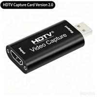 4K HDTV Video Capture Card Game Audio Adapter for HD-MI to USB 2.0 Cam Link Card for Computer 4K/1080p Record Device MP4