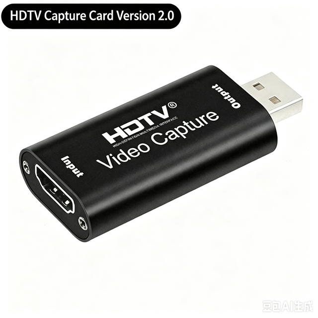 4K HDTV Video Capture Card Game Audio Adapter for HD-MI to USB 2.0 Cam Link Card for Computer 4K/1080p Record Device MP4