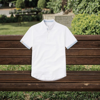 Chemises pour hommes en bambou 100% respirant, personnalisables, style rétro, avec empiècements à carreaux et broderie de lettres, vente en gros fournisseur