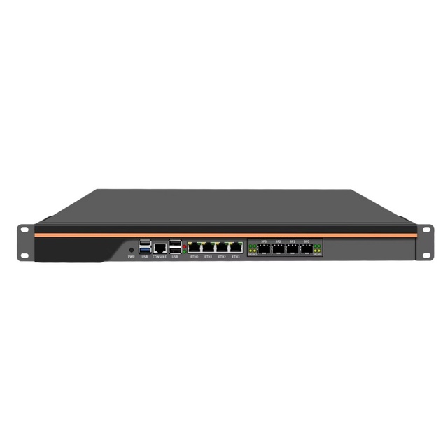1U Rackmount Firewall OPNsense VPN Network Security Appliance Router PC In-tel Alder Lake N100 4*/2*10G SFP+ 4*i226-V 2.5G LANs