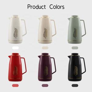 ขวดพลาสติก PP หุ้มฉนวนสองชั้นผนังสีชมพูเติมแก้วขวดน้ำกาแฟราคาขายส่ง1000มล. กระติกน้ำร้อนกระติกสุญญากาศ - Product Image 5