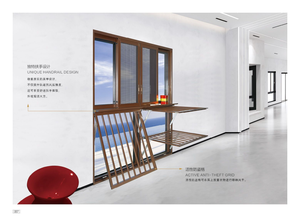 <span class=keywords><strong>Fenêtre</strong></span> <span class=keywords><strong>coulissante</strong></span> en alliage d'aluminium Broken Bridge avec portes et fenêtres en verre de balcon <span class=keywords><strong>panoramique</strong></span> extrêmement étroites et scellées - Product Image 4