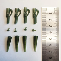 Accessoires de pêche Alpha Carp Clip de plomb de sécurité avec émerillon pour les plates-formes à cheveux queue en plastique