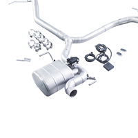 Système d'échappement complet avec silencieux et soupape pour Audi A5 A4 2.0T B9 B9.5 4WD, vente directe d'usine GFC