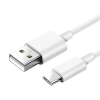 Câble USB Type C 2 m le plus vendu, 2,4 V 5 A 12 W, blanc noir, câble de données de charge rapide, cordon en PVC pour téléphone portable