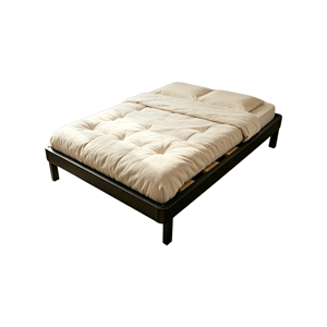 Cadre de lit en métal robuste avec lattes en bois, pas besoin de <span class=keywords><strong>sommier</strong></span>, base de lit plateforme taille Queen pour meubles de chambre à coucher, vente en gros - Product Image 1