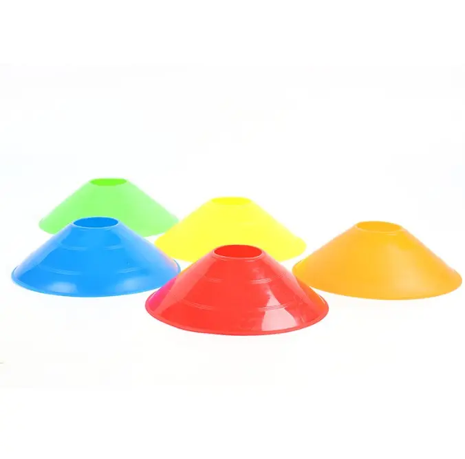 Mini cône plat de sport gonflable Mini cône de soucoupe rond Cône de marqueur en plastique