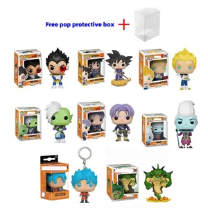 10 Vegeta 535 Broly cute Action Model Toy statue Goku Vinyl Figurine doll Dragon balls funkos Pop Figures