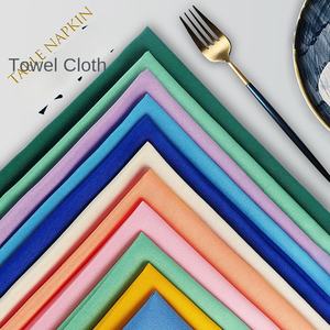 Manteles y Servilletas de Tela de Poliéster Estampados a Mano de Color Sólido Cuadrado de la Colección Hotel, en Varios Colores, Estilo Moderno para <span class=keywords><strong>Cena</strong></span> - Product Image 2