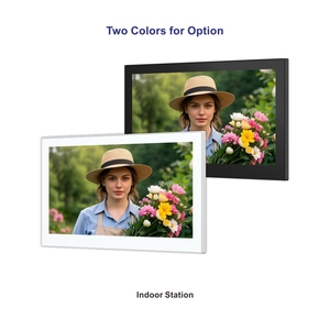 VIDEW <span class=keywords><strong>Sonnette</strong></span> Vidéo 1080P, Interphone Vidéo pour Appartement, Téléphone de Porte Vidéo avec Caméra 2.0MP, Système d'Interphone IP - Product Image 1