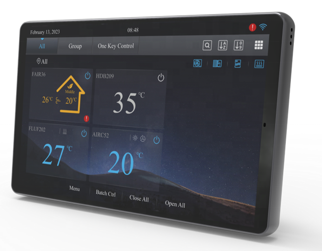 Gree Smart Centralized Controller For VRF Air Conditioner Touch Panel HVAC Management For Commercial Building Project CE58-00/EF