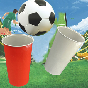 Venta al Por Mayor <span class=keywords><strong>de</strong></span> Vasos <span class=keywords><strong>de</strong></span> Aluminio Azules, Delgados y Personalizables para Beer Pong, Bar, Vino y Agua - Product Image 4