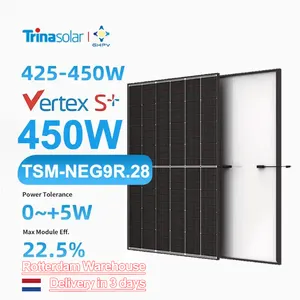 Eu Warehouse In Stock Germany Trina Vertex S Tsm-Neg9R.28 Solar Panel 425W 430W 435W 440W 445W 450W Solarmodul Solarpanel