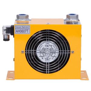 O refrigerador de ar hidráulico do AH0607T-CA OEM refrigerou a ar o permutador de calor da placa do radiador do óleo com fã bonde DC12/24V AC220/380V - Product Image 3