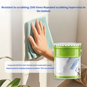 <span class=keywords><strong>Peinture</strong></span> murale intérieure acrylique haute performance, mate, résistante à la moisissure, lavable, sans formaldéhyde, zones humides, professionnelle - Product Image 4