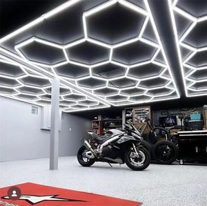 Üretici altıgen ışık garaj Led petek kuaför dükkanı güzellik ışıkları - Product Image 4