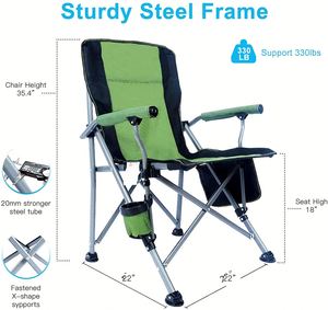 Customized Outdoor Wood Grain Metal Frame Portable Folding Wholesale Beach Camping Fishing Hiking <b>Chair</b> <b>Foldable</b> - Product Image 2